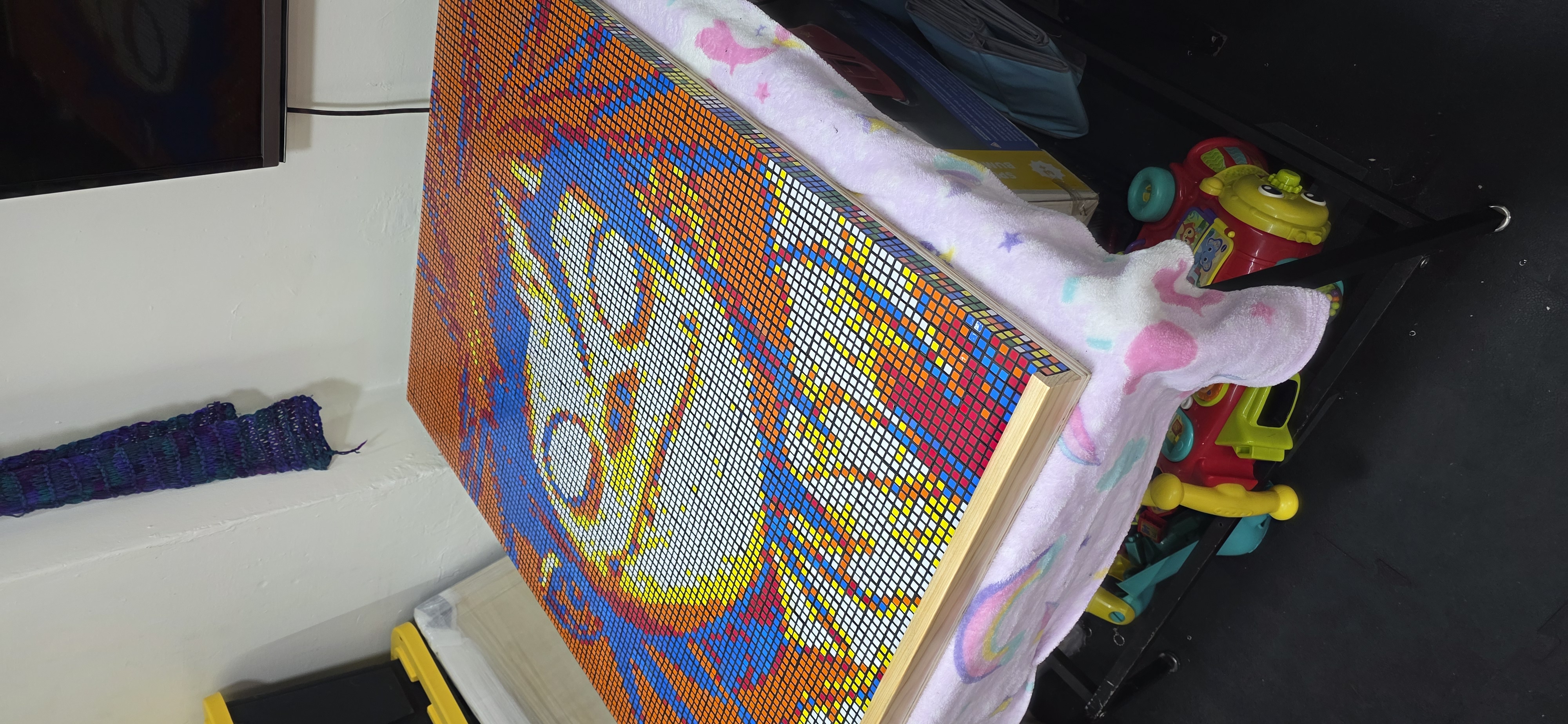 Detrás de cámaras: un mural grande en proceso