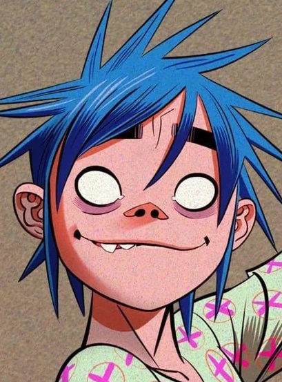 Imagen original de Gorillaz
